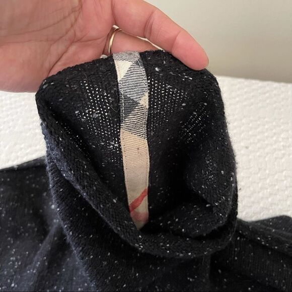 Burberry 100% Cashmere black turtleneck sweater XL - Picture 5 of 6